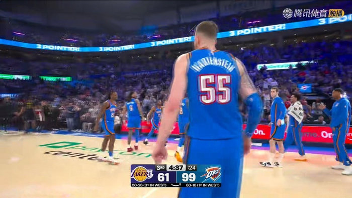 湖人雷霆鏖战失利分差达